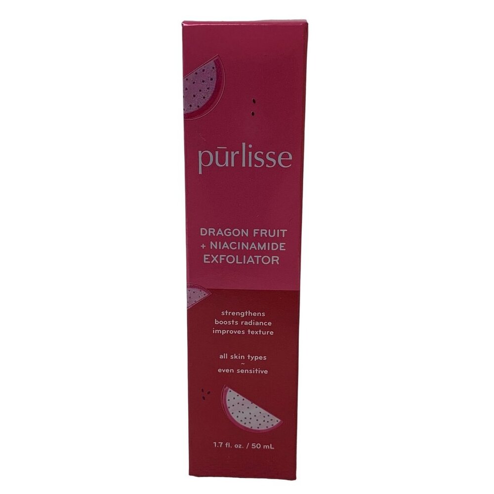 Purlisse Dragon Fruit + Niacinamide Exfoliator 1.7 Fl Oz / 50 mL Sensitive NEW